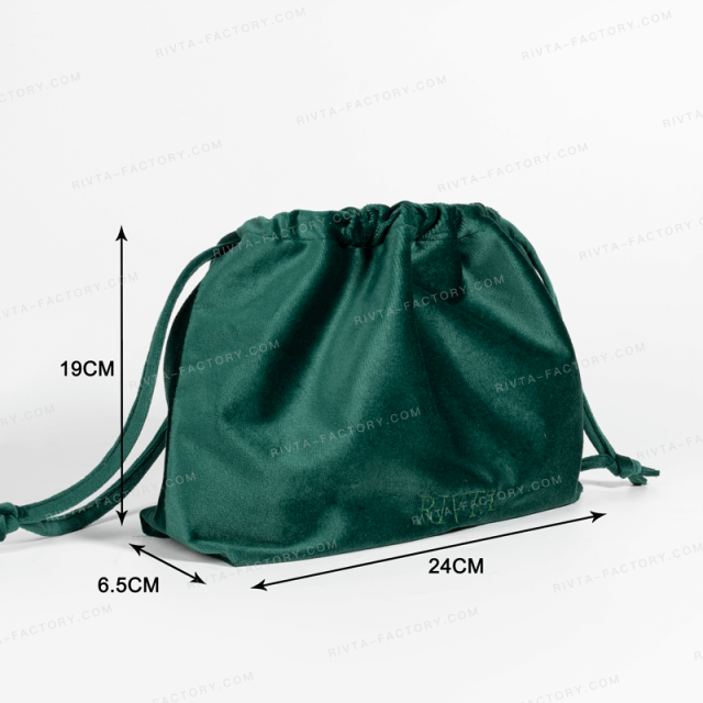 Velvet cosmetic bags made of 100% recycled material -CBR315