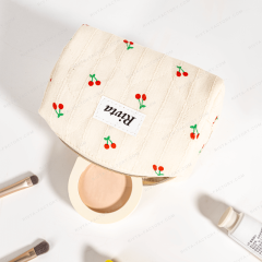 Small Quilted Cosmetic Bag Linen Cotton - CBC202