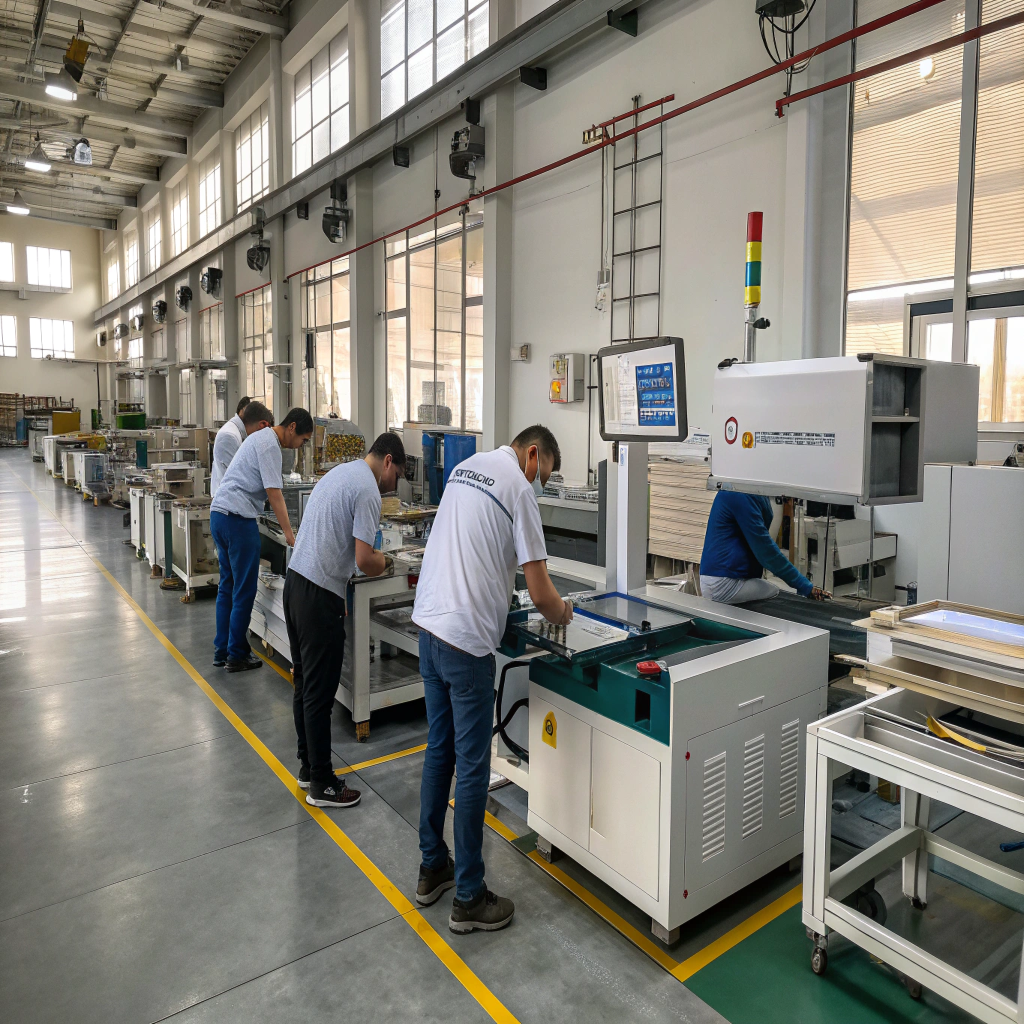 A photo of the Rivta factory team collaborating or a shot of the clean, organized factory floor.