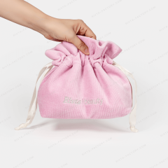 Corduroy Drawstring Bags Made Of 100% Recycled Material - CBR321