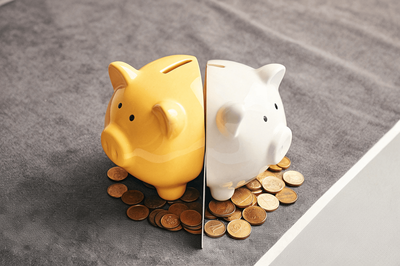 An image splitting a piggy bank on one side to represent cost and a stopwatch on the other to represent speed