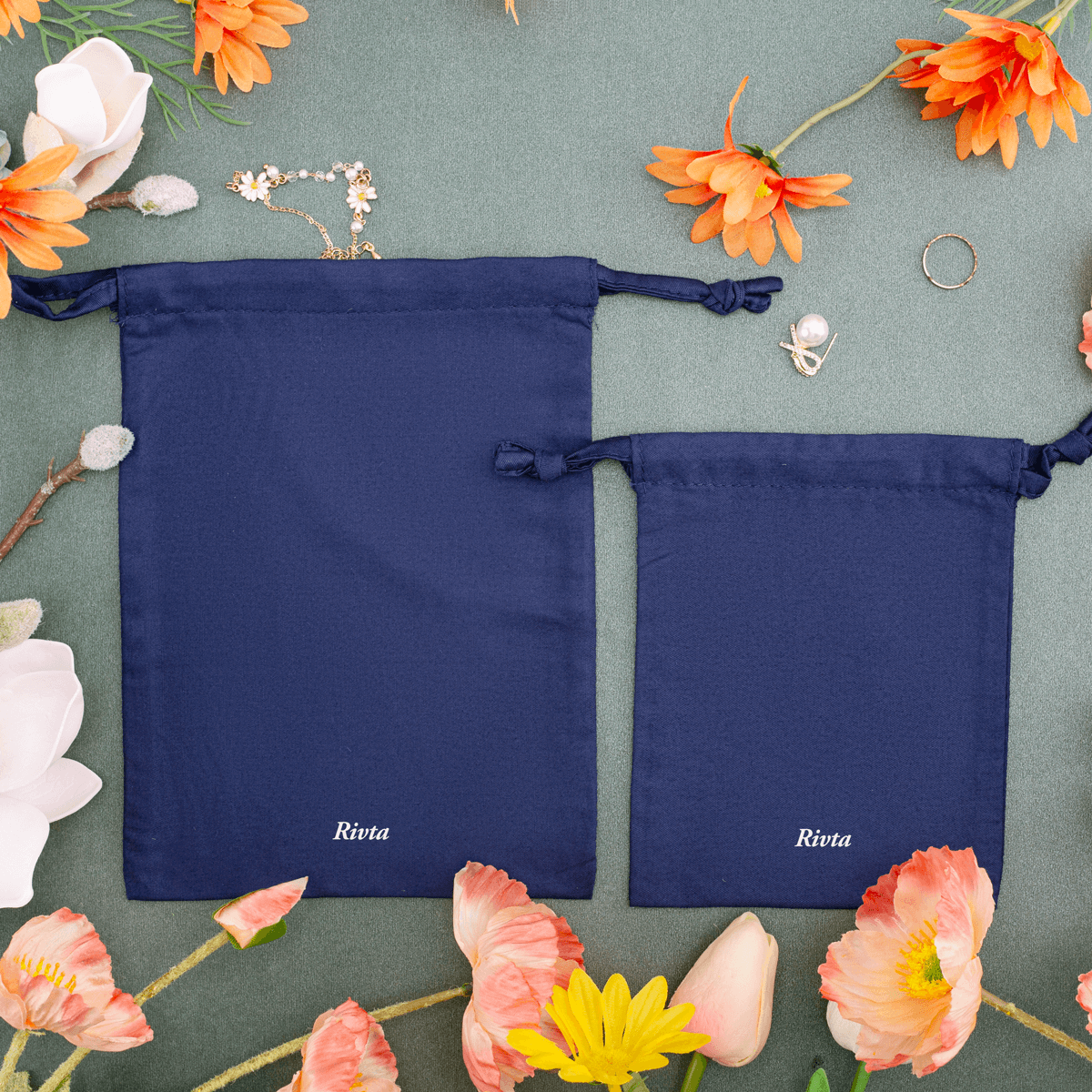 Eco-friendly satin jewelry pouch supplier