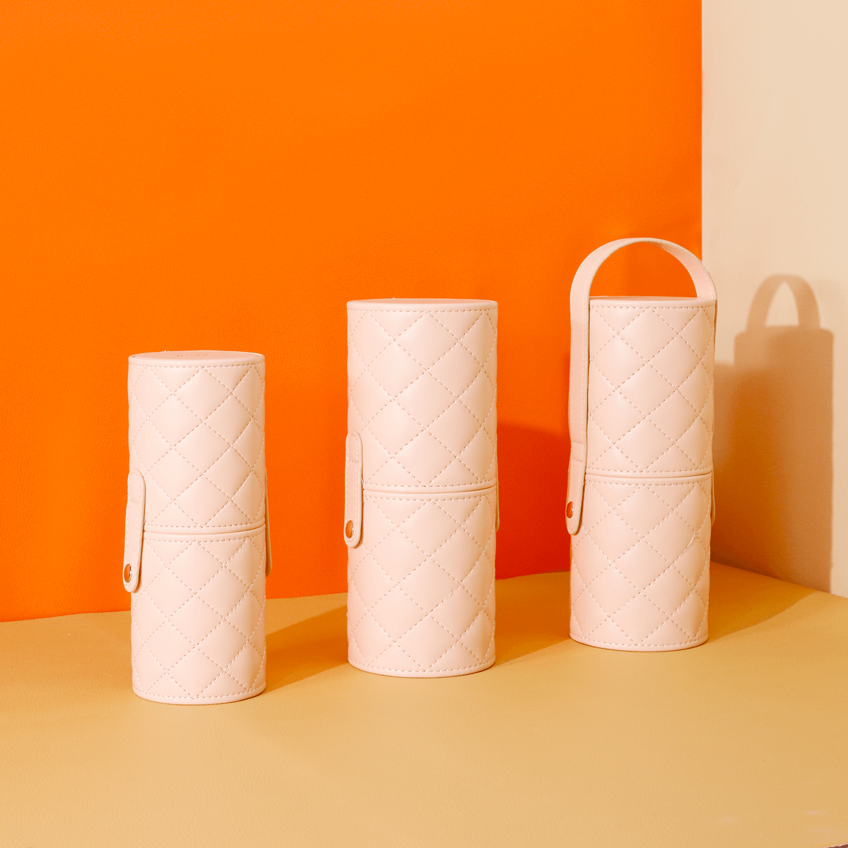 Wholesale cosmetic brush wrap made from recycled leather