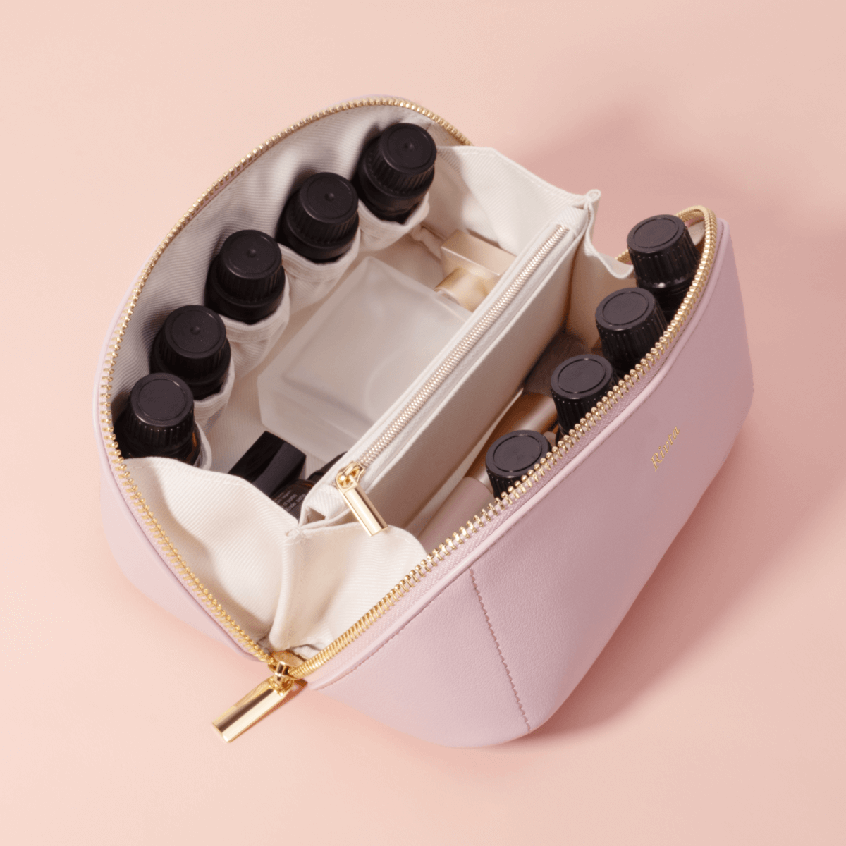 Custom private label essential oil travel case with padded dividers