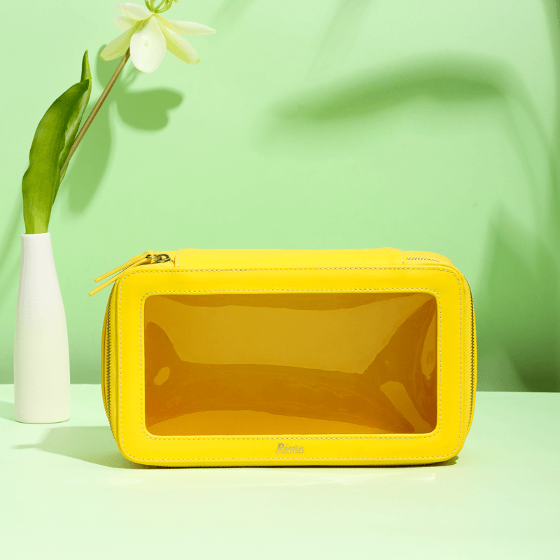 Recycled PVB Clear Cosmetic Bags