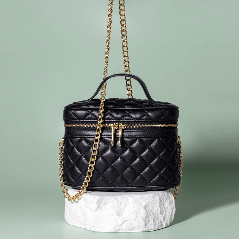 Custom Recycled Leather Cosmetic Bags