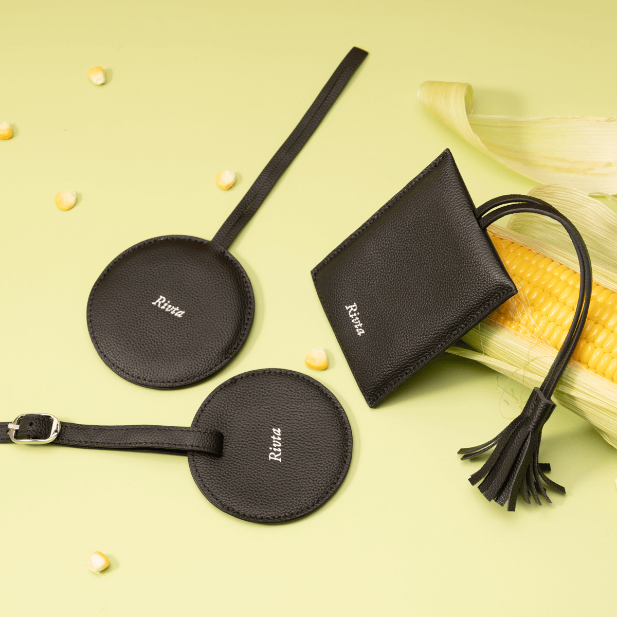 Custom corn leather Luggage Tags