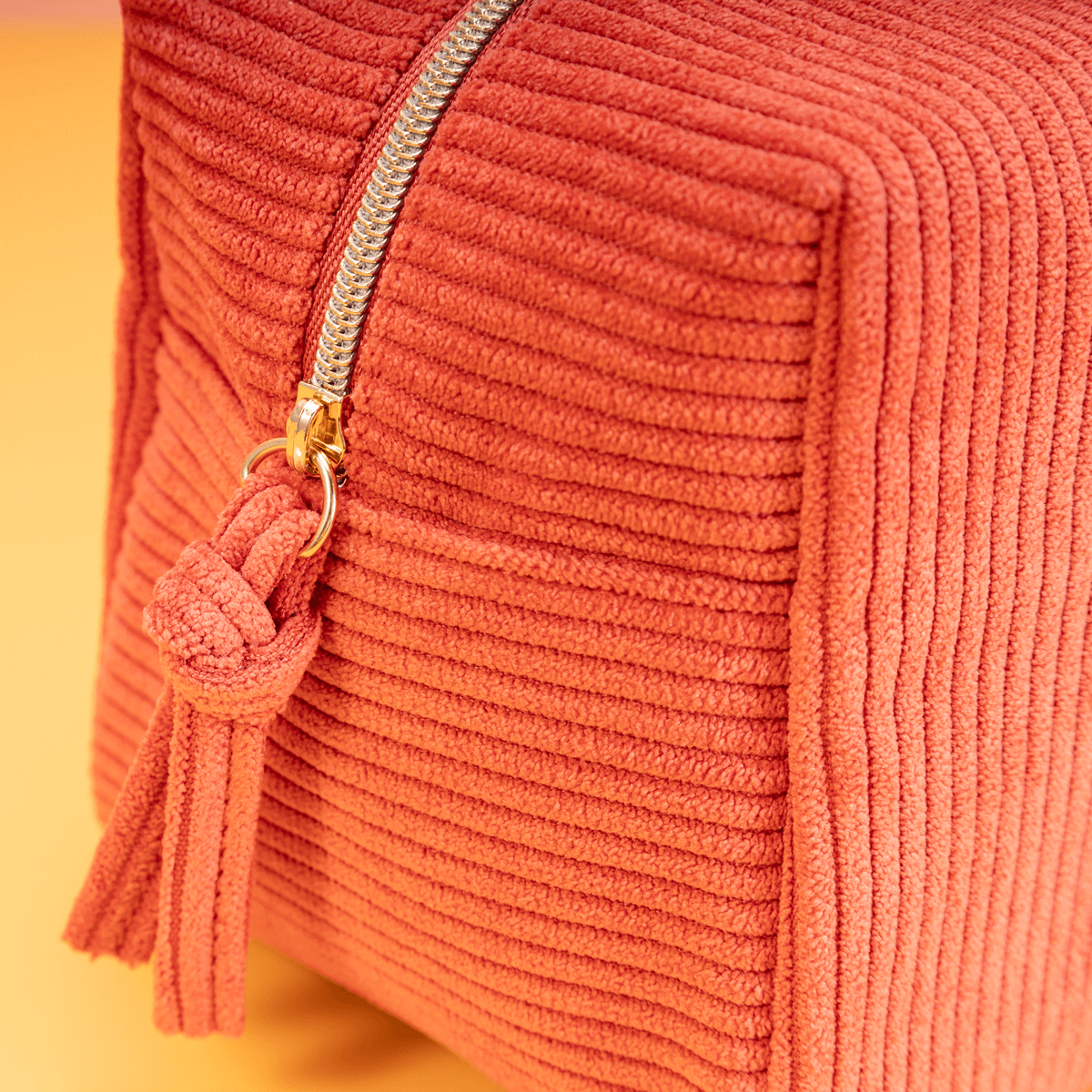 Corduroy texture cosmetic bags