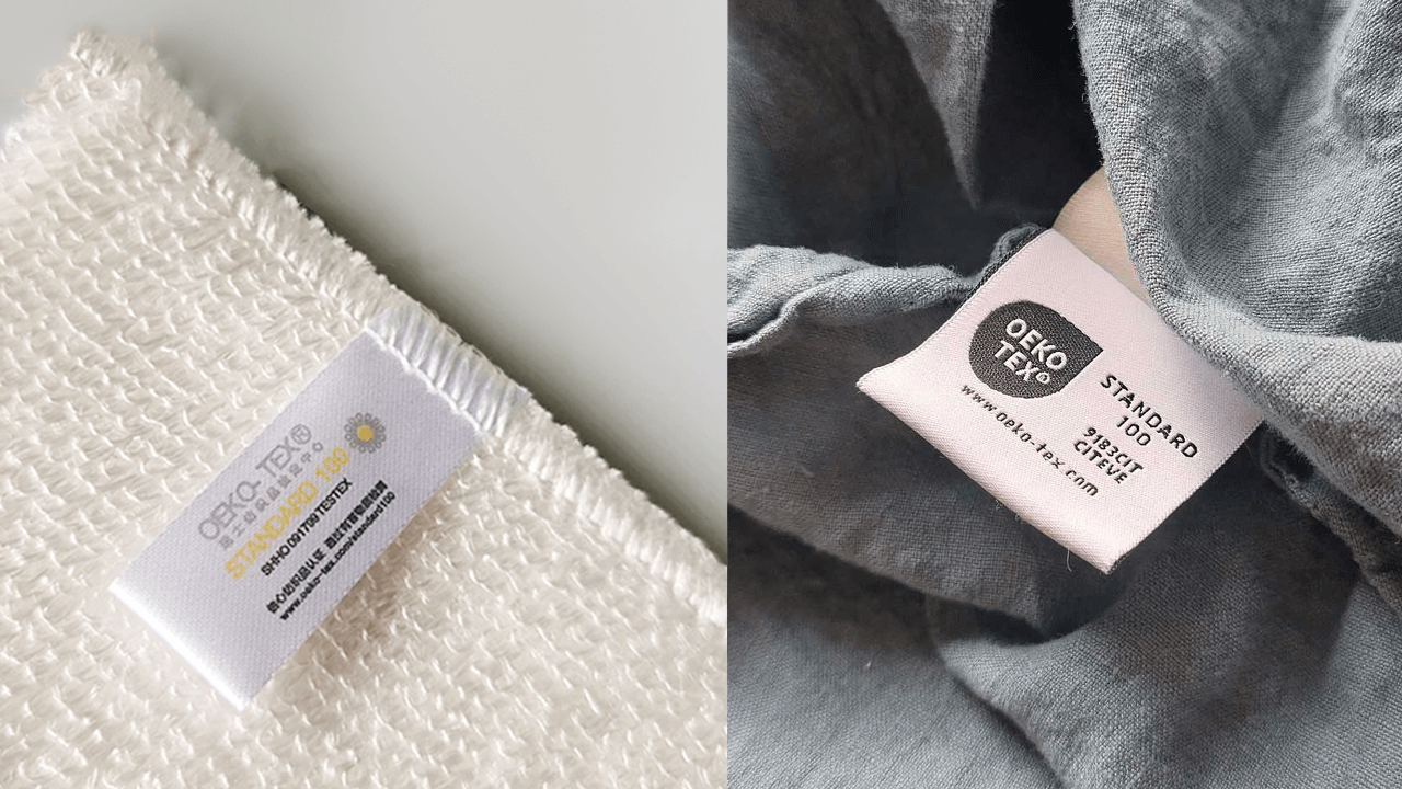 Natural materials with Oeko-Tex 100 certified