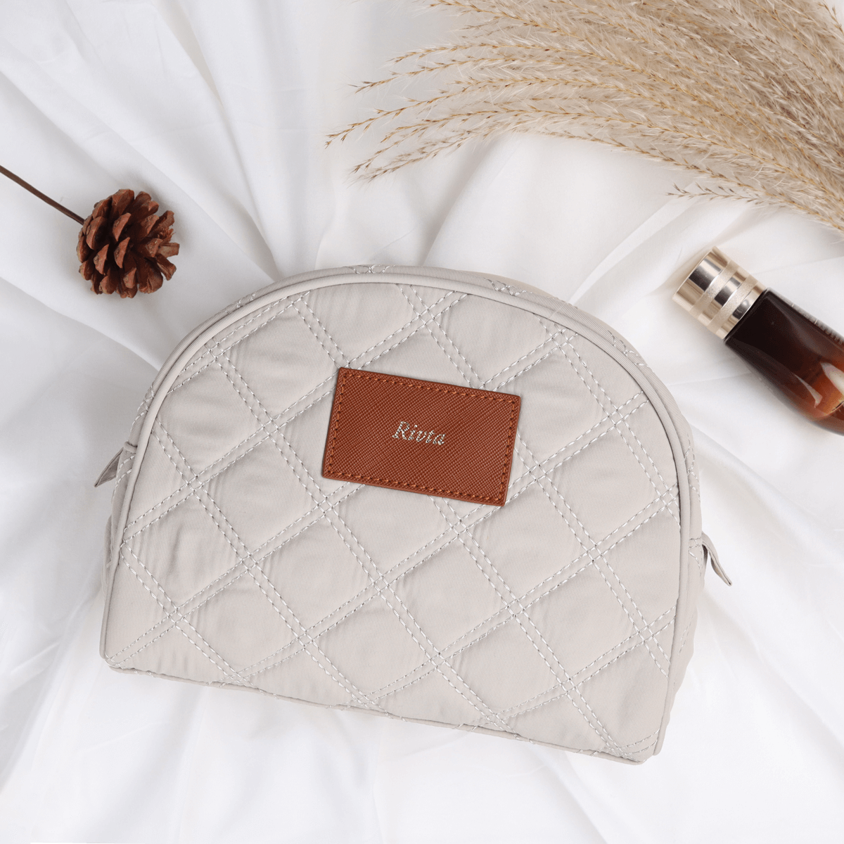 craft your custom-designed cosmetic bags from the finished RPET fabric