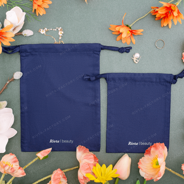 CBB140 - Bamboo Satin Drawstring Bags - Jewelry Pouches with Custom Branding, Protect and present your jewelry with our soft pouches. We offer materials like microfiber, velvet, silk, with options for custom logos to enhance your brand's luxury appeal.