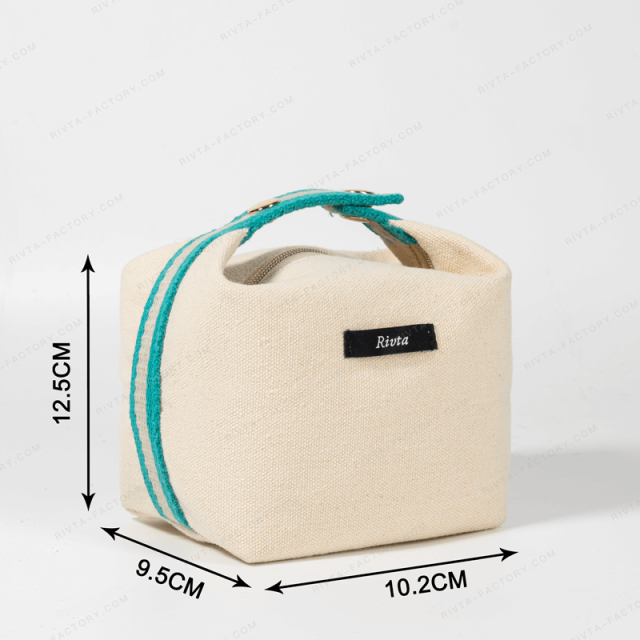 Recycled Cotton Makeup Pouches Wholesale - CBC195