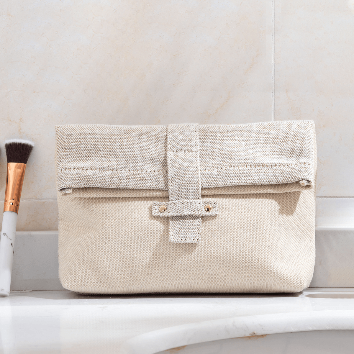 Custom Recycled Cotton Cosmetic Bags