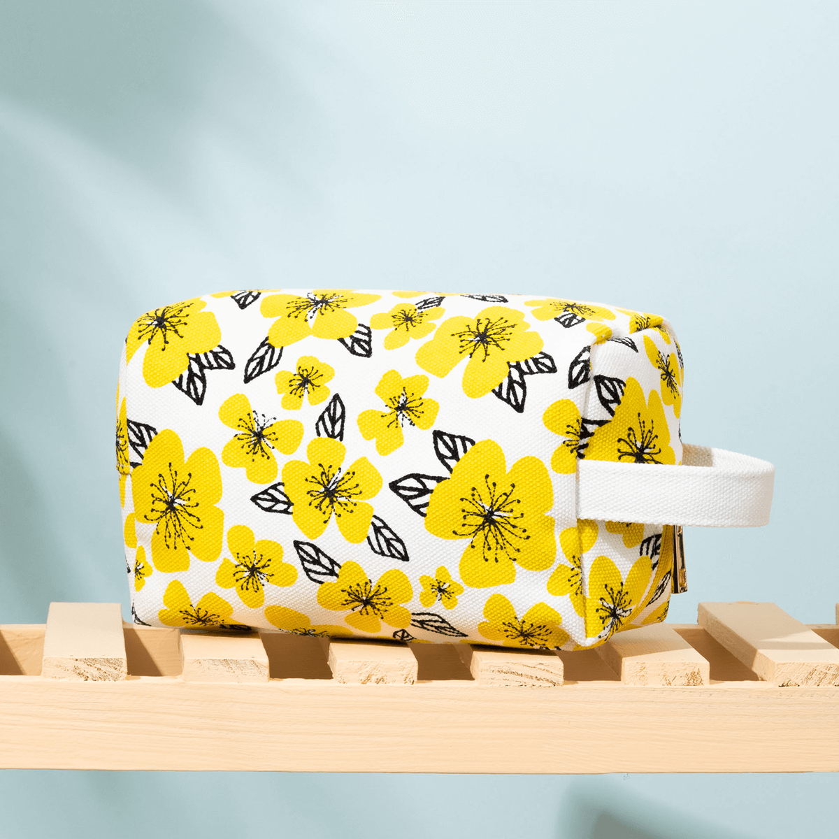 Print Recycled Cotton cosmetic bags