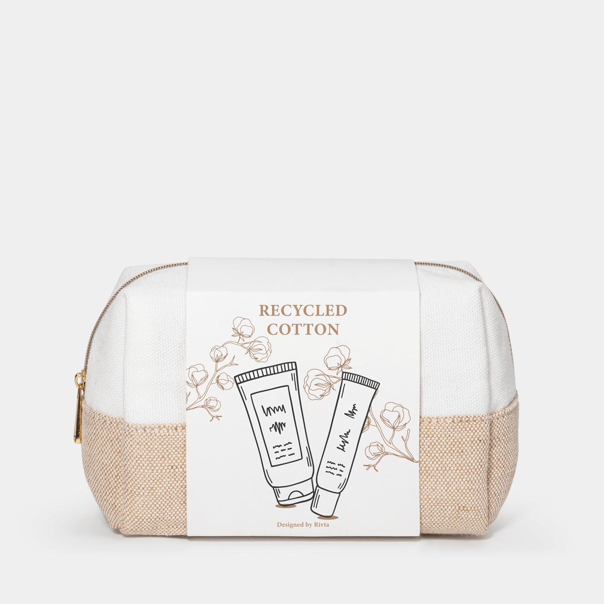 Wholesale Recycled Cotton Cosmetic Bags