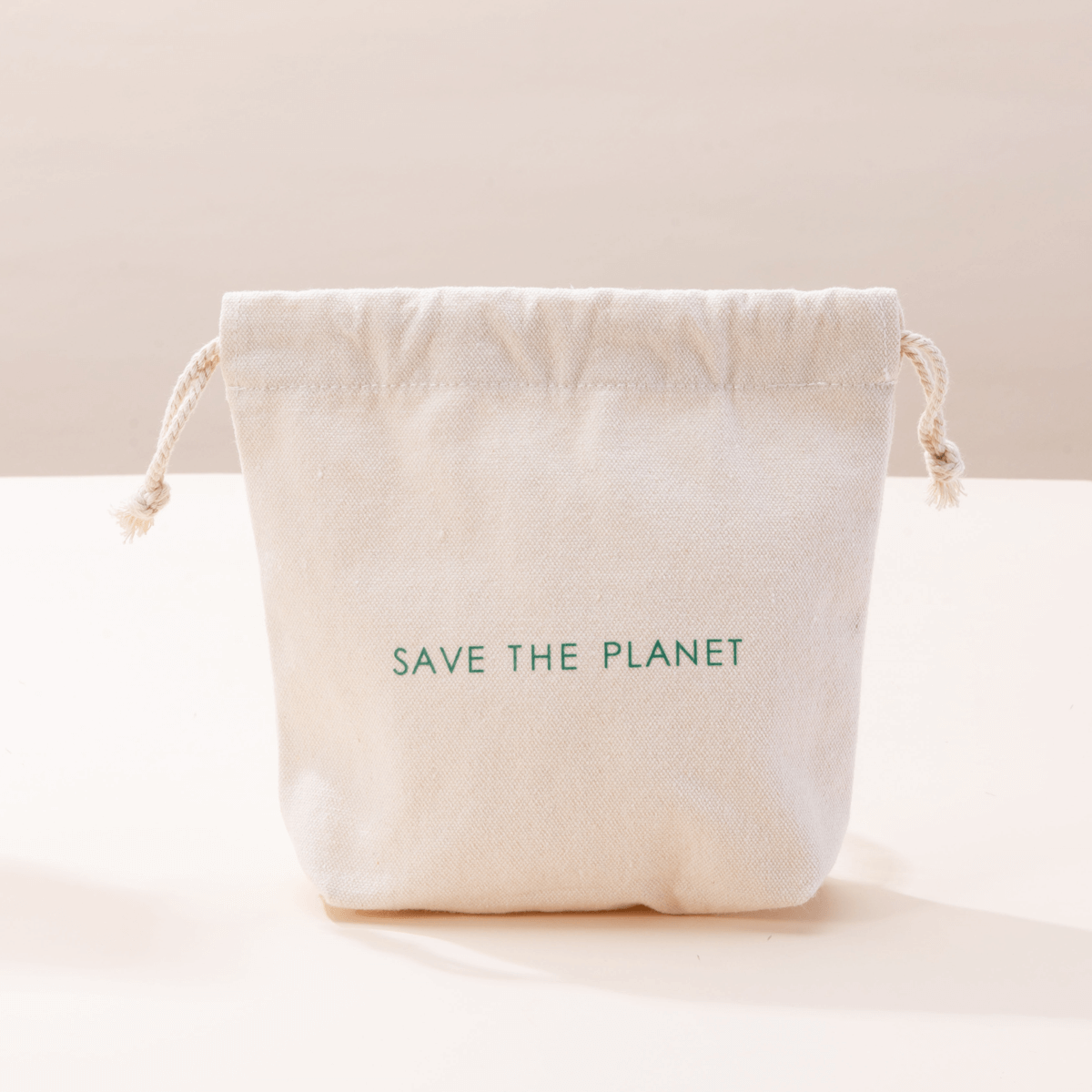 recycled cotton Drawstring Bags