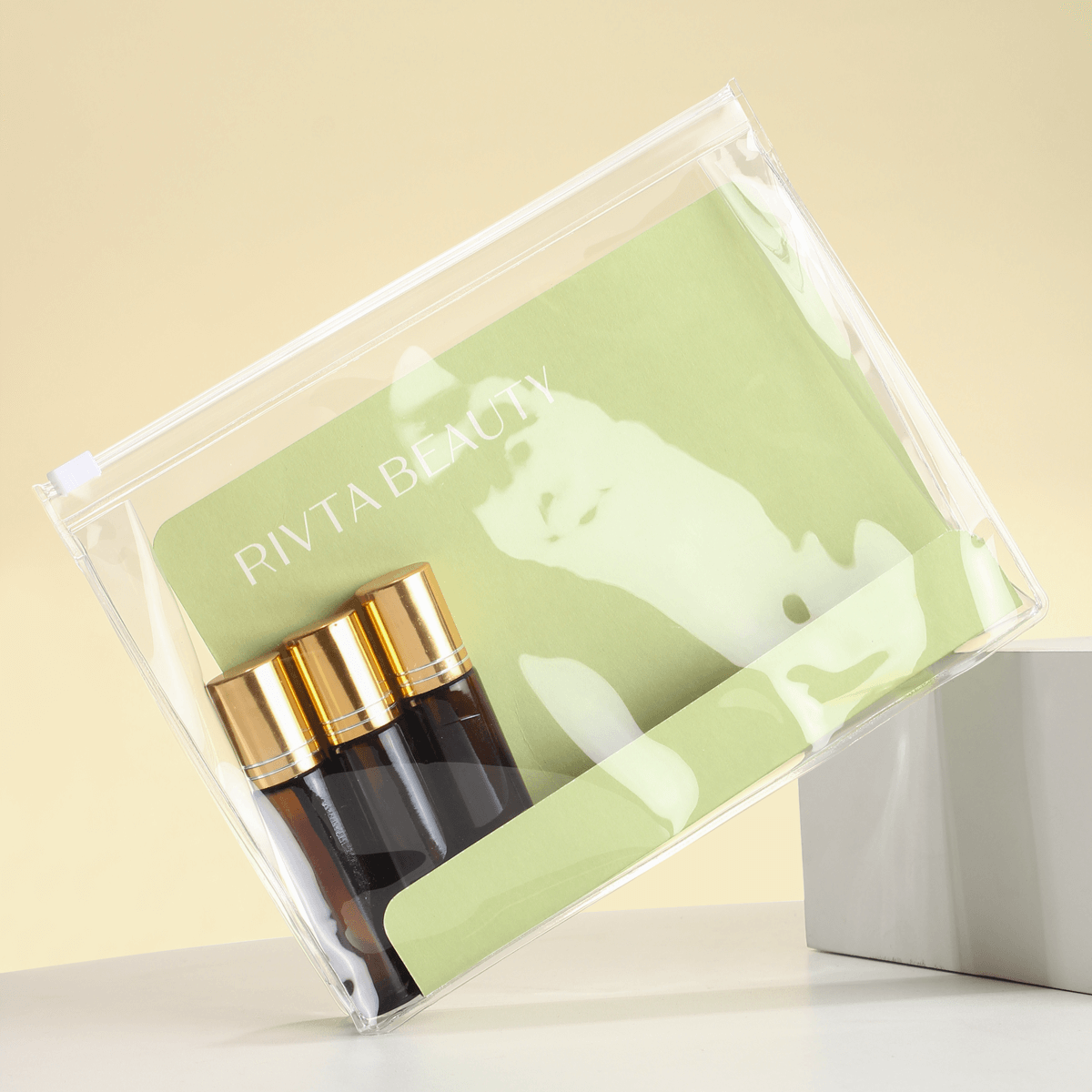 Clear Cosmetic Bags made of Recycled PET