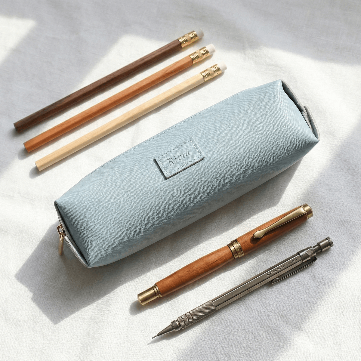 Recycled Leather Pencil Cases