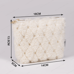 Medium Cosmetic Bag Polyester Sherpa - CBO110