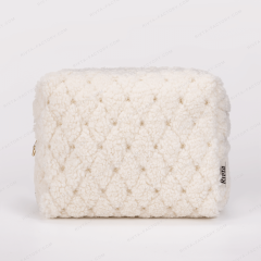 Luxury  Pouch Cosmetic Bag Polyester Sherpa - CBO108