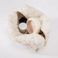 Medium Pouch Cosmetic Bag Polyester Sherpa - CBO109
