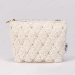 Medium Cosmetic Bag Polyester Sherpa - CBO110