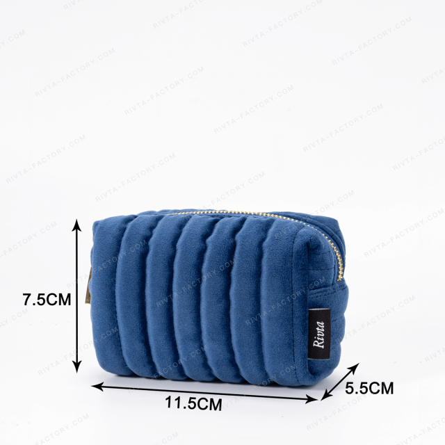 Mini Pouch Makeup Bag Recycled Velvet - CBR325