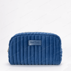 Quilted Cosmetic Bag Recycled Velvet - CBR324