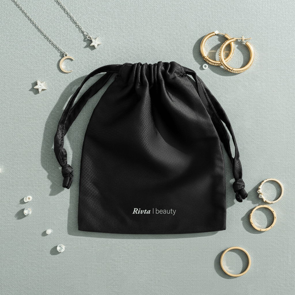 CustomLyocellFibersatinjewelrydrawstringbag