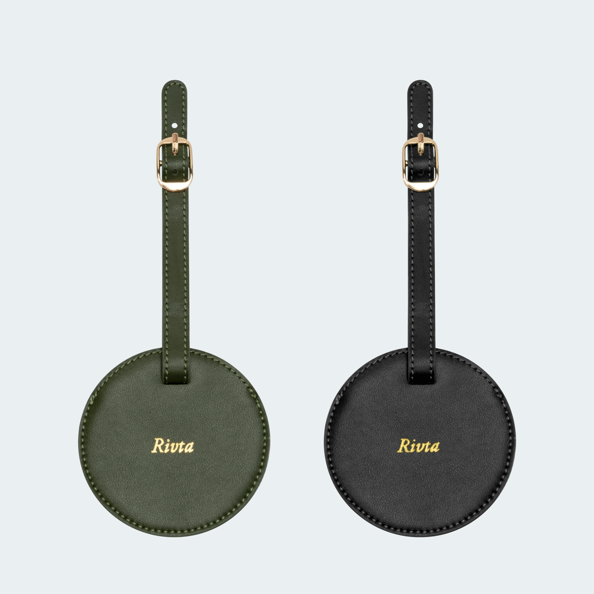 CustomCactusLeatherLuggageTags