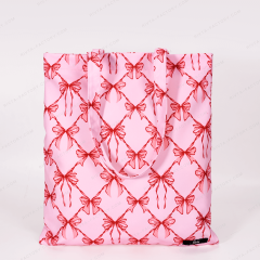 Pink RPET Canvas Tote Bag | Recycled Printed Shopping Bag for Retail Brands | Custom OEM - HAB150