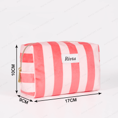 CBR326 - RPET Velvet Cosmetic Bags - Luxury Velvet, Silk & Satin Pouches for High-End Goods