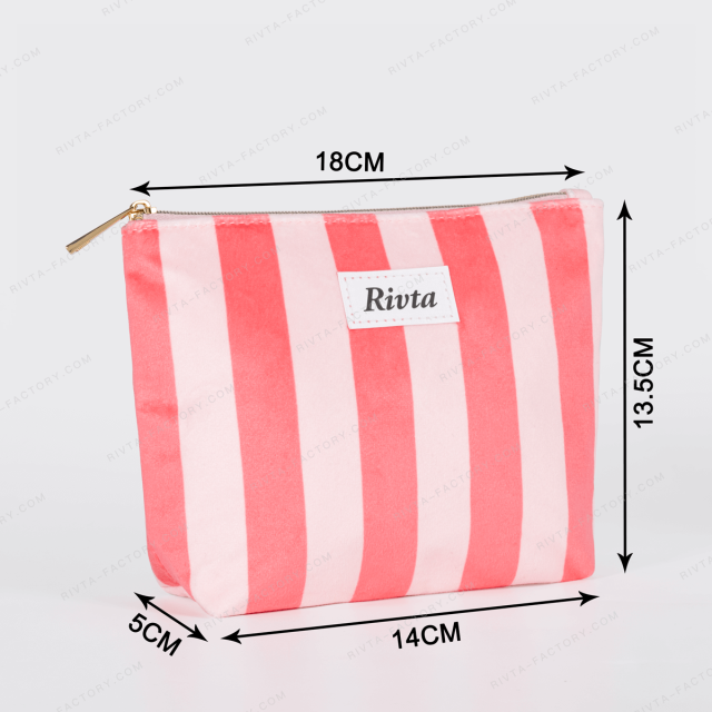 Print Cosmetic Bag Recycled Velvet - CBR327