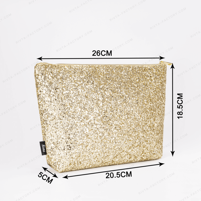 Luxury  Pouch Cosmetic Bag Glitter - CBG037