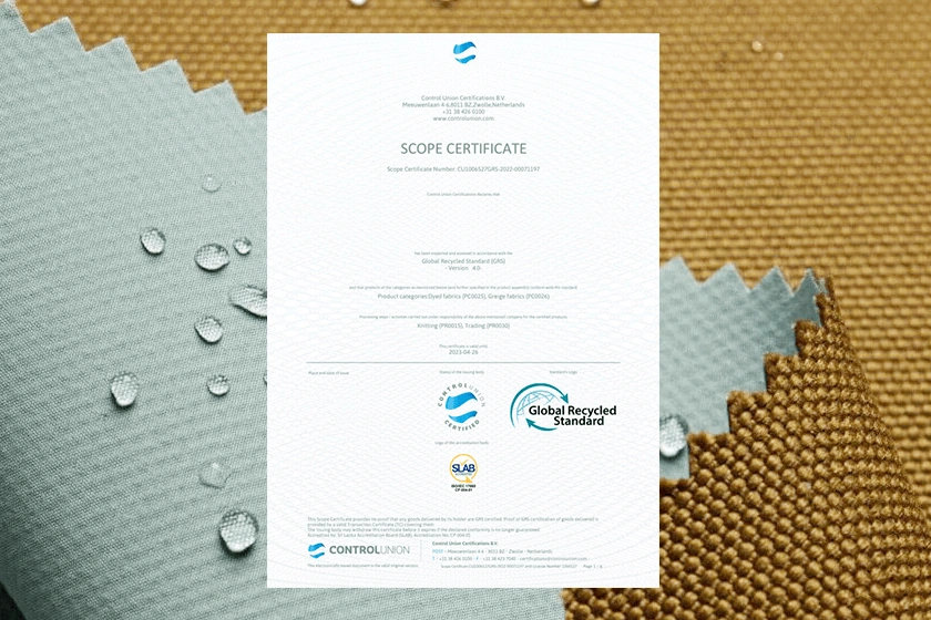 GRS Certificate and Intertek logo