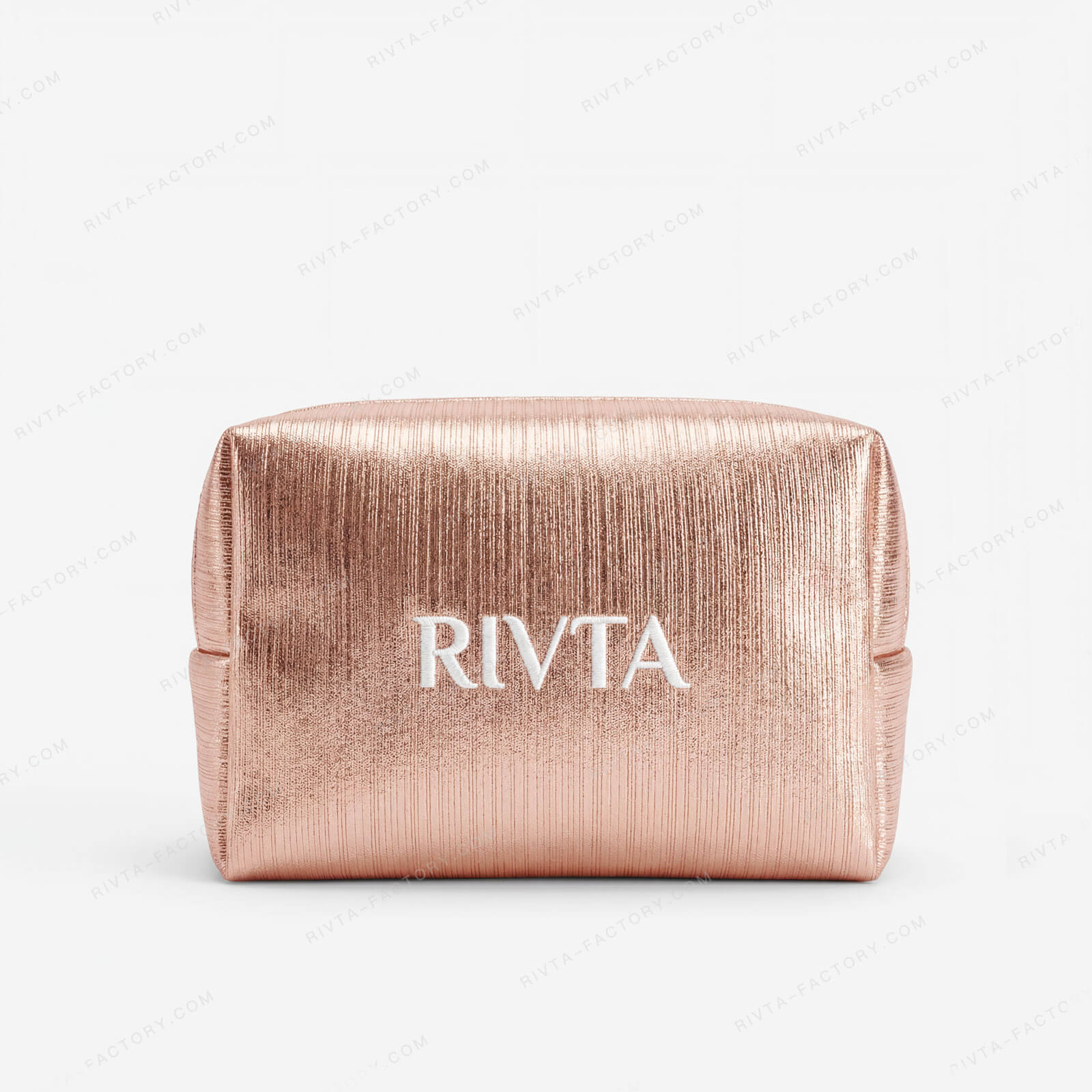 Custom neoprene cosmetic bag with soft zipper pouch structure for beauty brand OEM project - CBO124