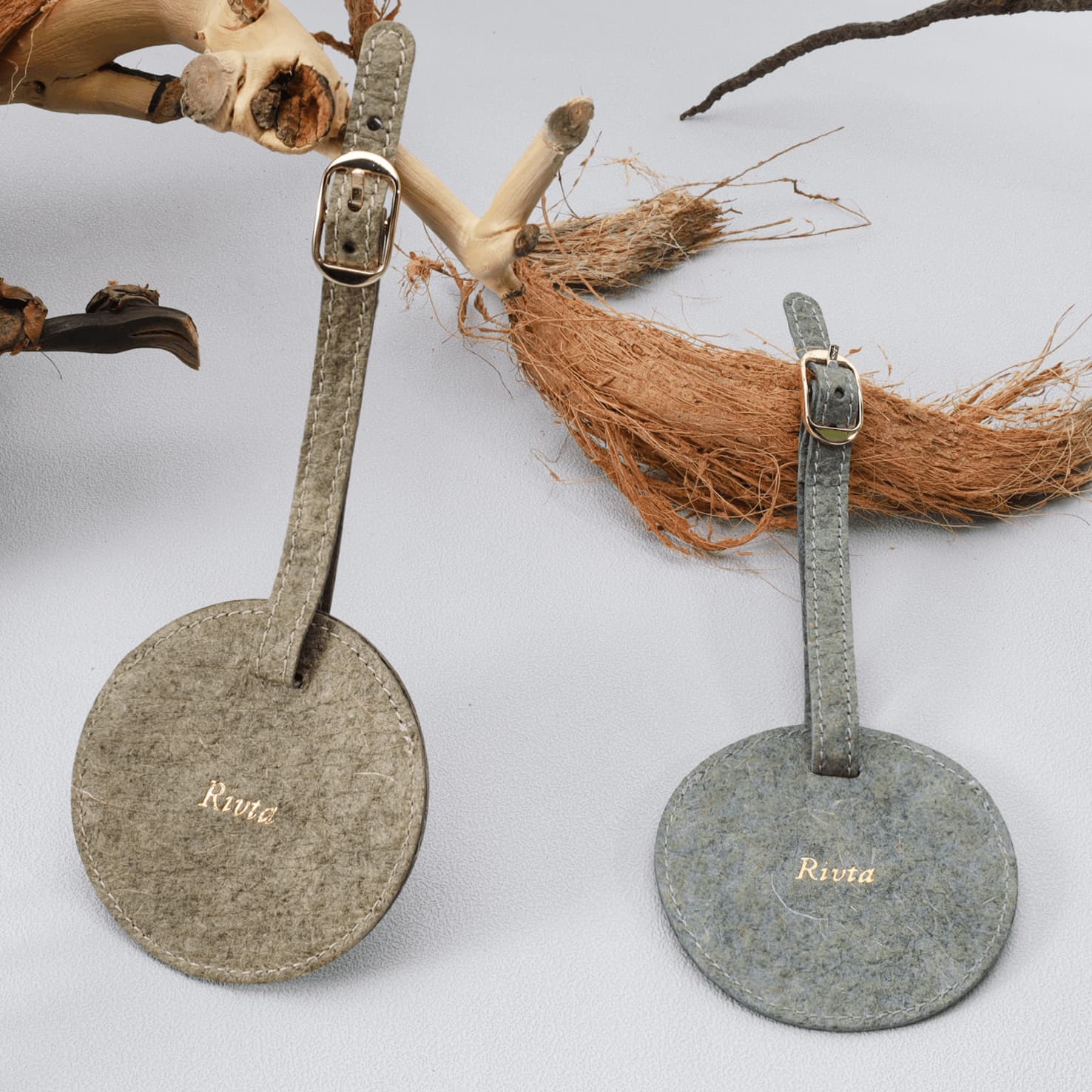 CustomcoconutLeatherLuggageTags