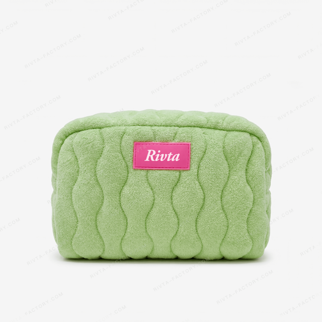 Quilted Cosmetic Bags CVC Towel (Cotton) - CBC211