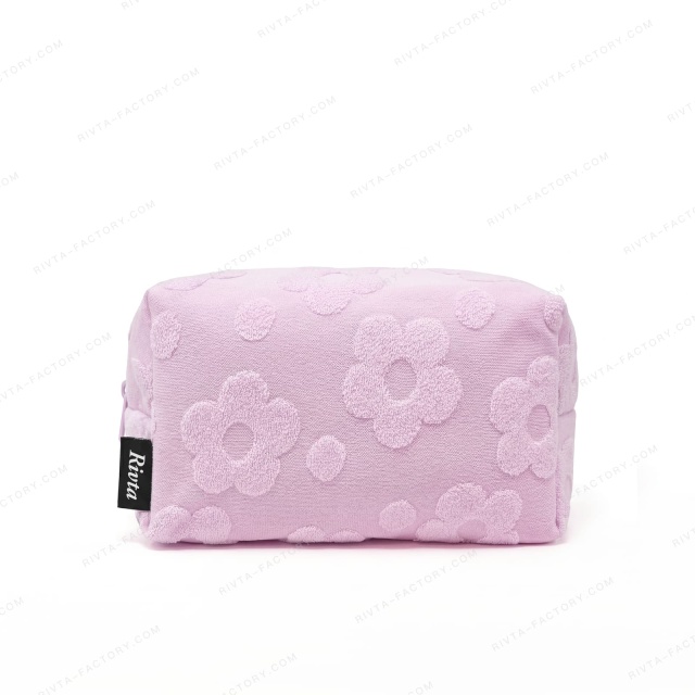 Custom CVC Towel (100% Cotton) Cosmetic Bags - CBC213