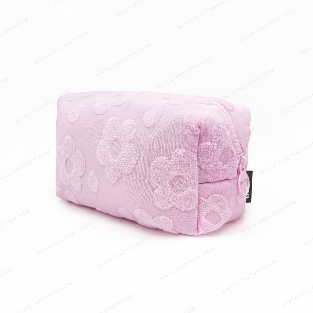 Custom CVC Towel (100% Cotton) Cosmetic Bags - CBC213