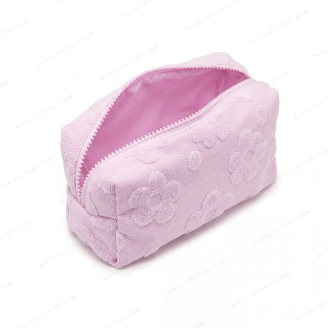 Custom CVC Towel (100% Cotton) Cosmetic Bags - CBC213