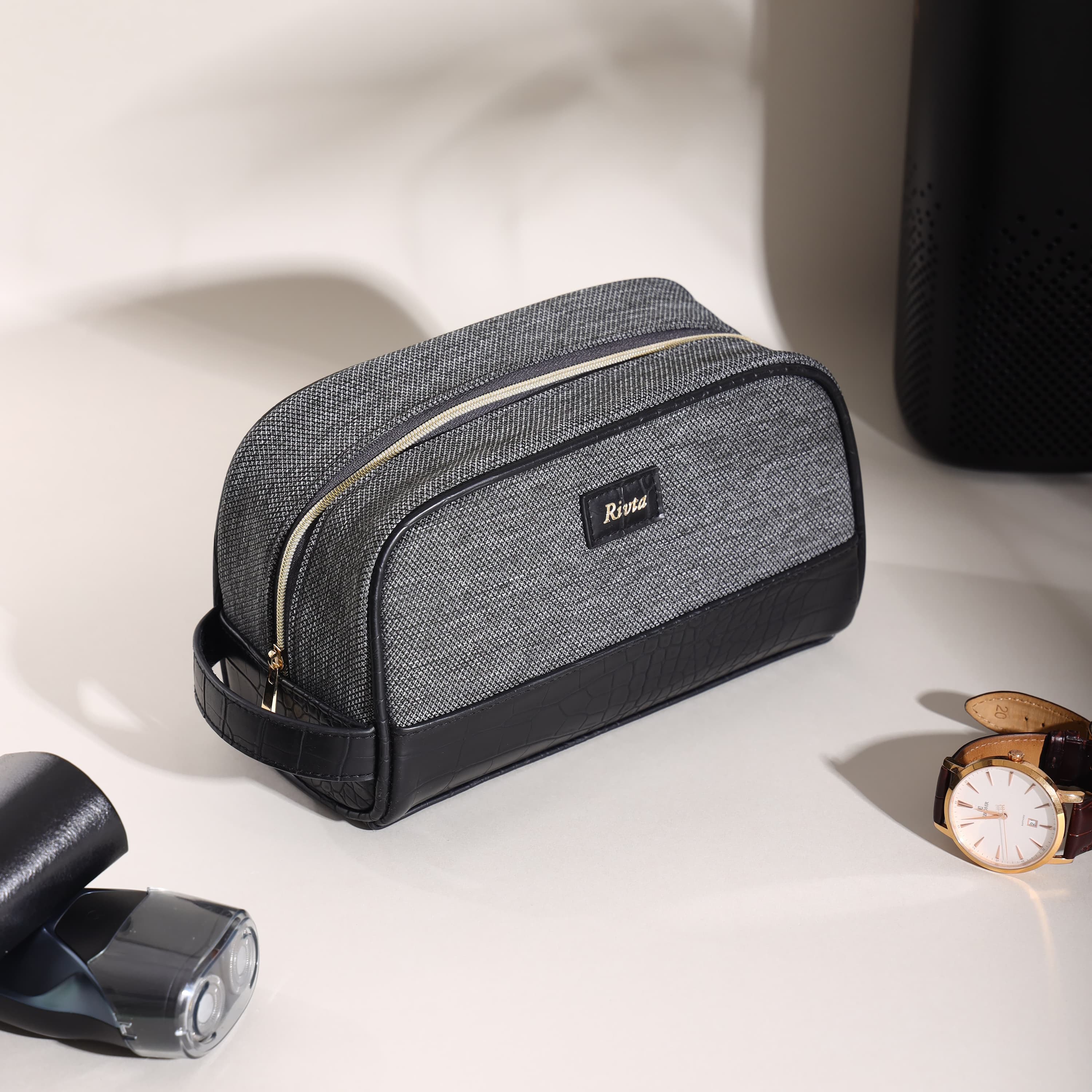 CustomRecycledPVBMensToiletryBags