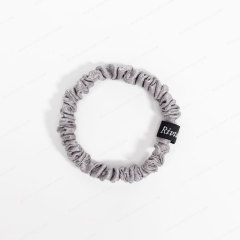Recycled Polyester Fiber Scrunchie Gold | Vegan Silk Alternative Hair Tie | Sustainable Wholesale - BEA075