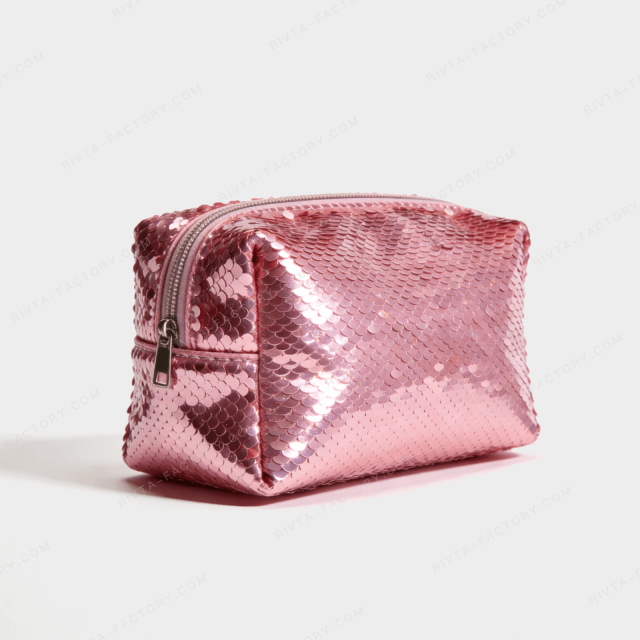 Custom Makeup Pouch | Luxury  Sequin Cosmetic Bags - CBO125