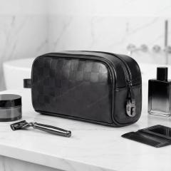 Custom Recycled PU Men's Toiletry Bags - MCBR040