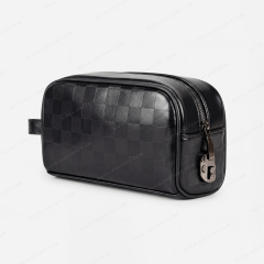 Custom Recycled PU Men's Toiletry Bags - MCBR040