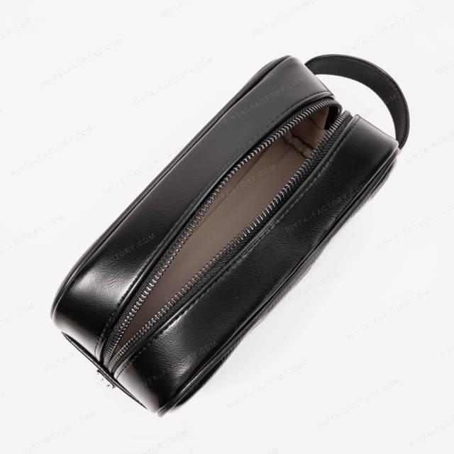 Custom Recycled PU Men's Toiletry Bags - MCBR040