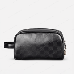 Custom Recycled PU Men's Toiletry Bags - MCBR040
