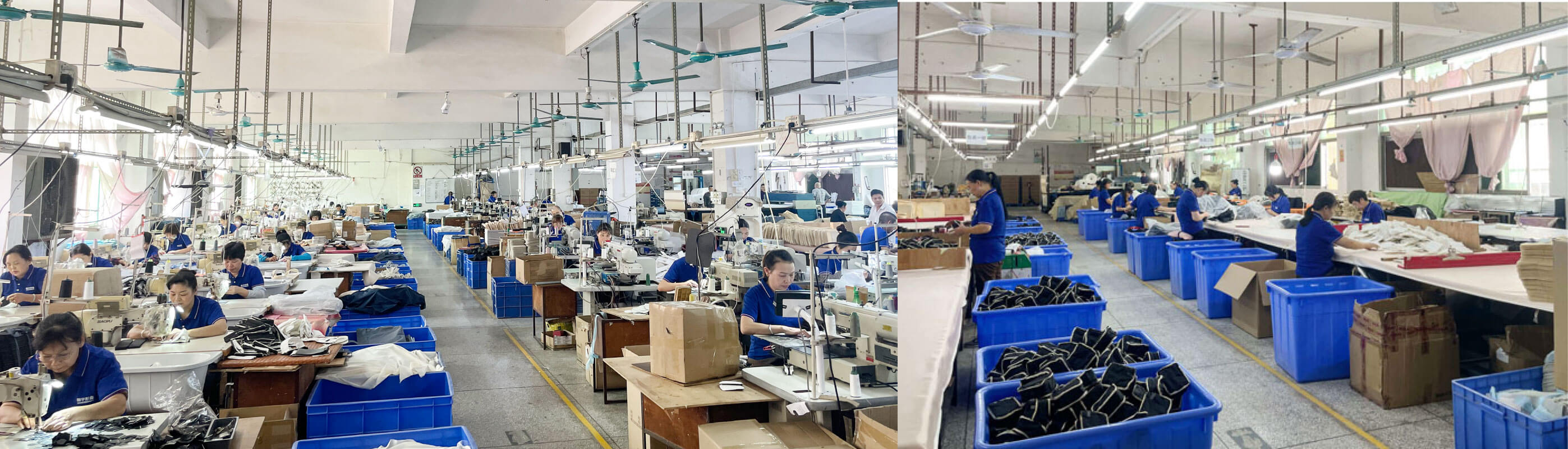 Rivta factory workshop showing clean production lines.
