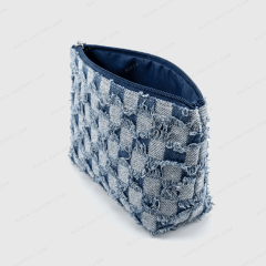 Custom Denim Fabric Cosmetic Bag - CBC215